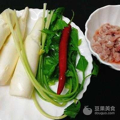 茭白炒肉丝